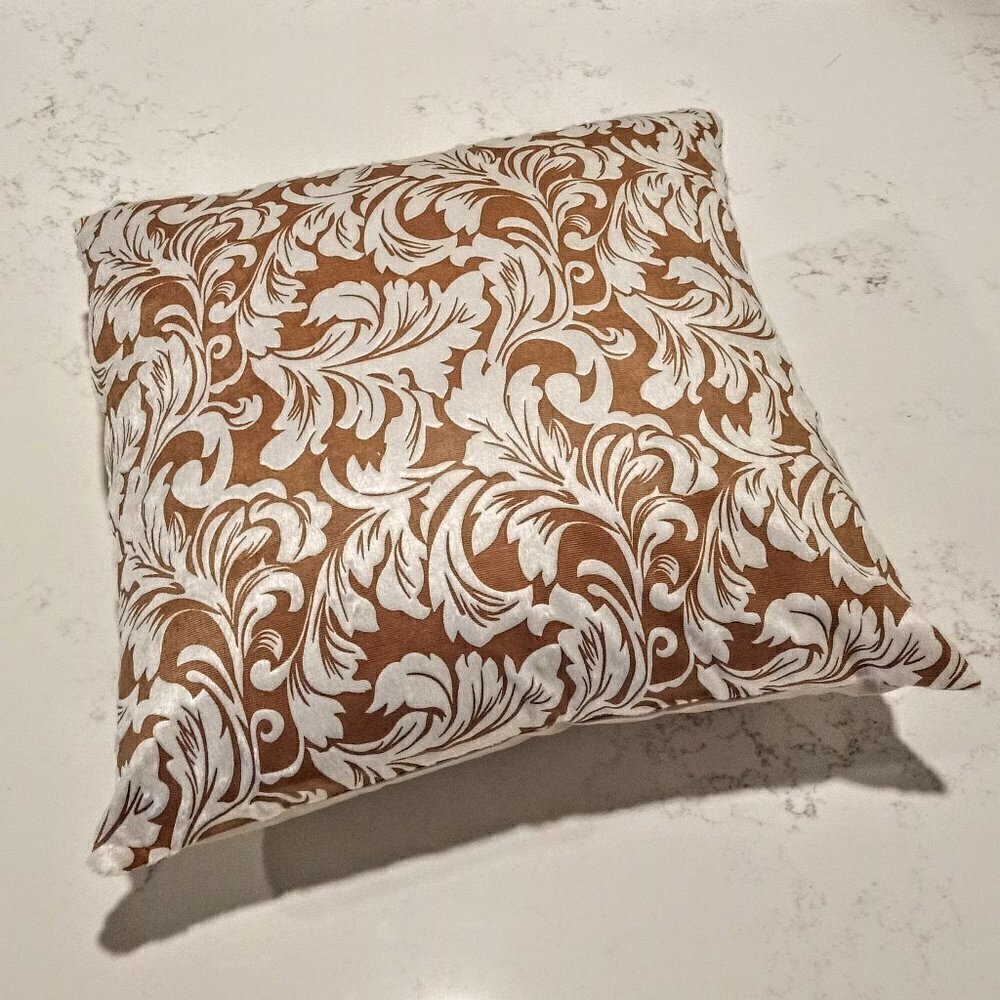 Vintage French Silk Print Pillow Sham Covers